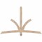Ekena Millwork Davenport Smooth Timber Gable Bracket, Douglas Fir, 72"W x 48"H x 3 1/2"D x 3 1/2"F, 16/12 Pitch GBW072X48X0404DAV00SDF - alternate 1